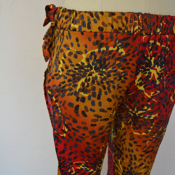 One of a kind,open side, tie swim suit cover-up pants - Picture 3 of 6